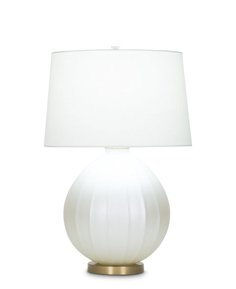 Shelley Ambient Fluted Round Table Lamp for Contemporary Spaces