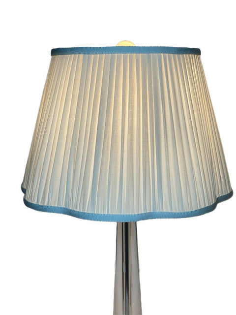 Shirred Out Scalloped Pembroke Lamp Shade + Custom Trim