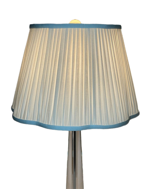 Shirred Out Scalloped Pembroke Lamp Shade + Custom Trim