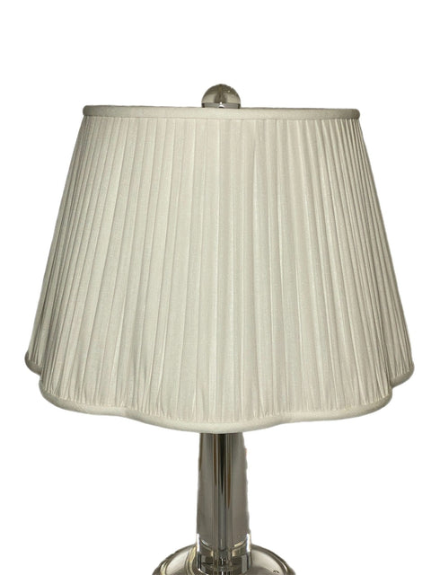 Shirred Out Scalloped Pembroke Lamp Shade + Custom Trim