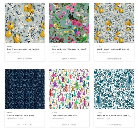 Custom Shirred/Gathered Empire Shade With Spoonflower Fabric