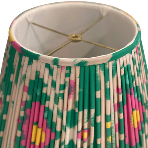 Custom Shirred/Gathered Empire Shade With Spoonflower Fabric