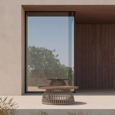 Azzurro Living Outdoor Living & Garden Round Contemporary Coffee Table