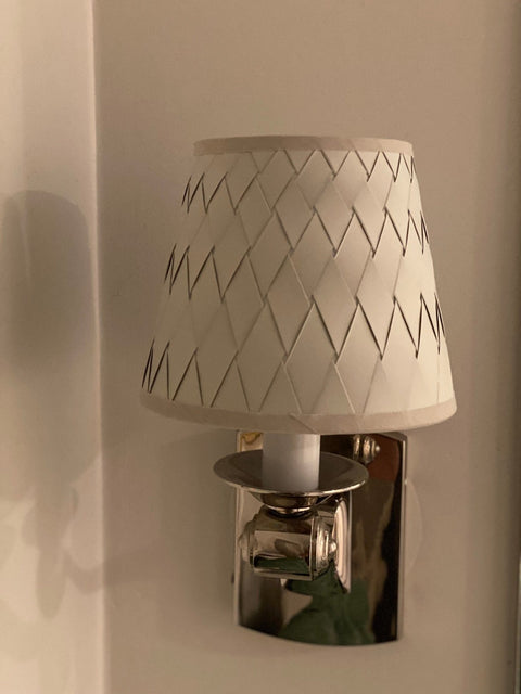 Silver Sage Woven Paper Chandelier Lamp Shade - Available in Two Sizes
