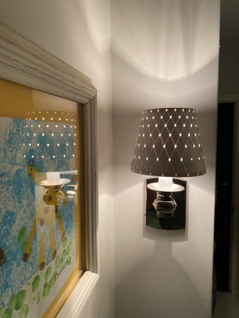 Silver Sage Woven Paper Chandelier Lamp Shade - Available in Two Sizes