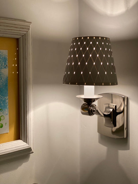 Silver Sage Woven Paper Chandelier Lamp Shade - Available in Two Sizes