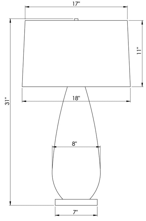 Simone Ambient Modern Drum Table Lamp