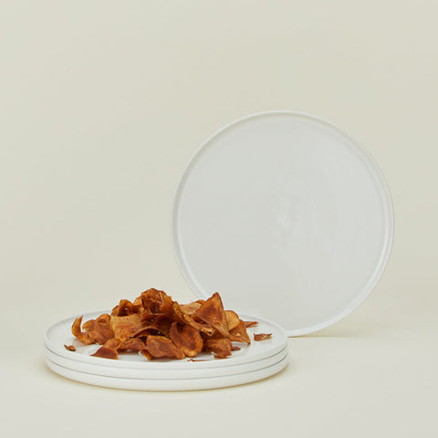 SIMPLE PORCELAIN SALAD PLATE - SET OF 4