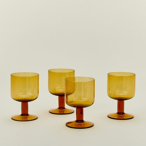 Hawkins New York Everyday Modern Seeded Glass Glassware - Set of 4