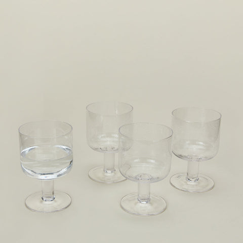 Hawkins New York Everyday Minimalist Seeded Glass Glassware - Set of 4