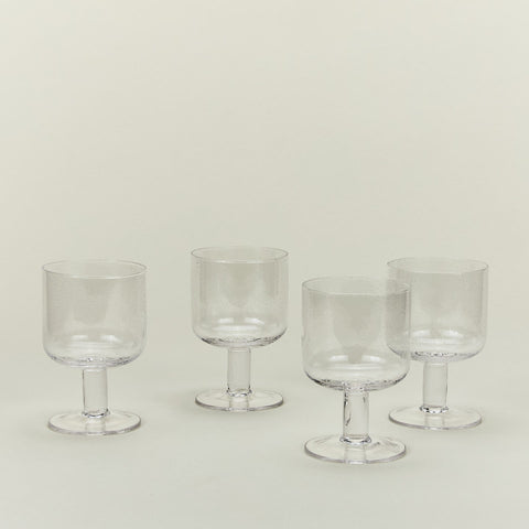 Hawkins New York Everyday Minimalist Seeded Glass Glassware - Set of 4
