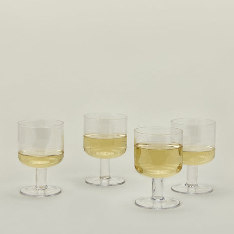 Hawkins New York Everyday Minimalist Seeded Glass Glassware - Set of 4