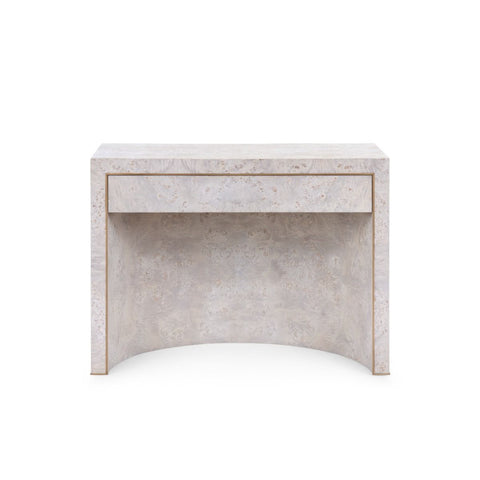 Timeless Minimalist Curved Nightstand in Mid Century Style