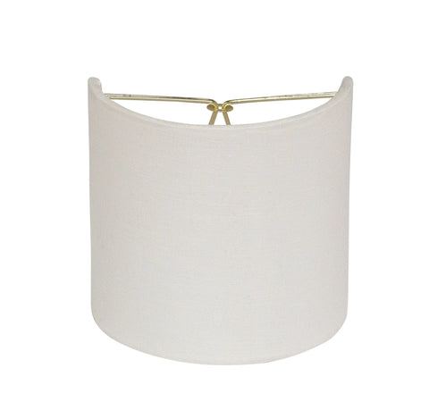 Small Sconce Lamp Shade - 5” Half Drum With Candle Clip