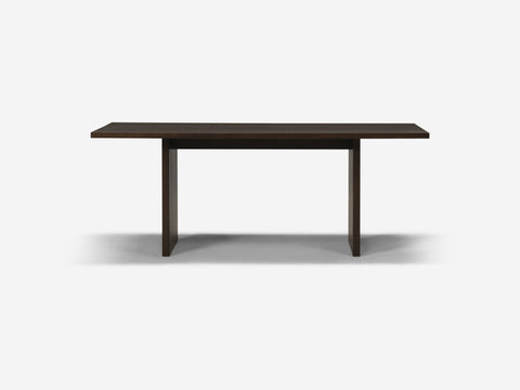 EQ3 Timeless Minimalist Rectangle Dining Table with Block Frame
