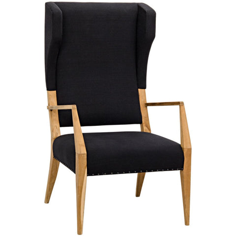 Narciso Artful Traditionalist Modern Wingback Armchair