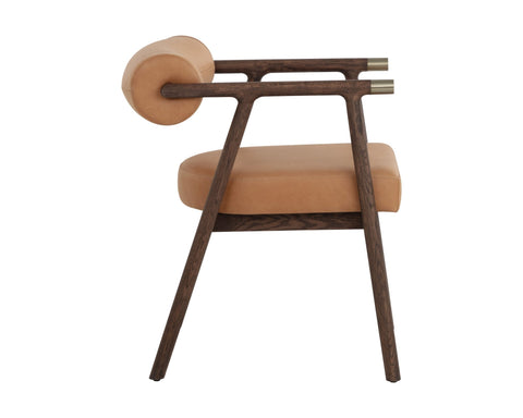 Timeless Minimalist Modern Upholstered Barrel Dining Armchair