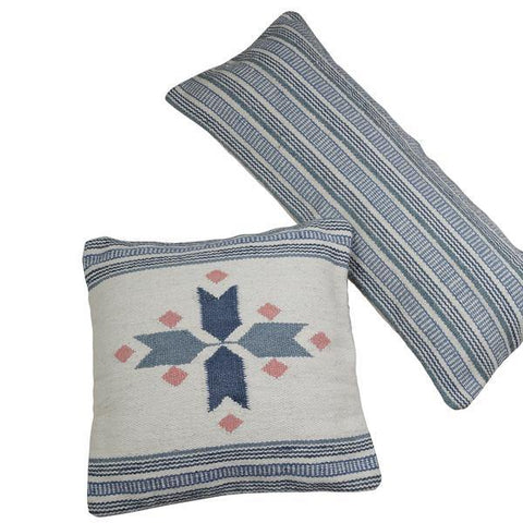 The Artisen Artful Traditionalist Bohemian Embroidery Square Accent Throw Pillow - 18 x 18