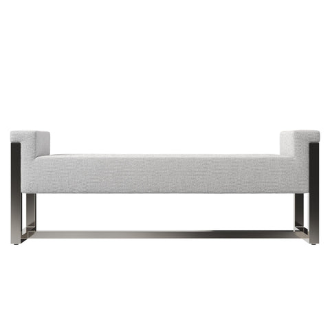 Stratum Timeless Minimalist Modern Upholstered Accent Bench