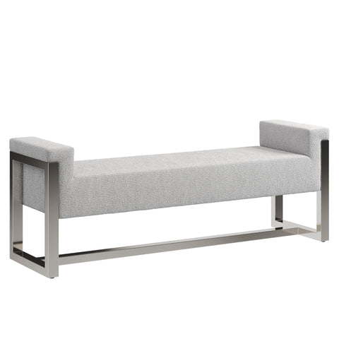 Stratum Timeless Minimalist Modern Upholstered Accent Bench