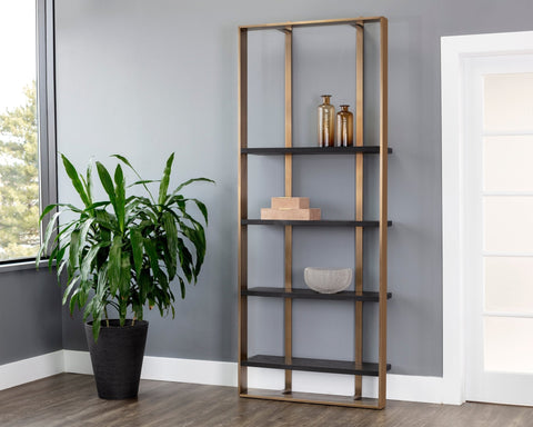 Dalton Modern Etagere Bookcase