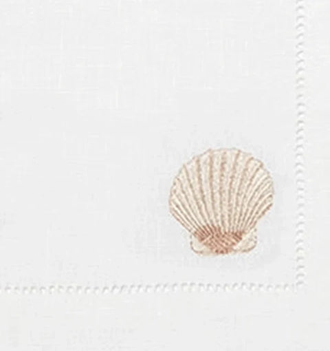 Sferra Beachcomber Cocktail Print Embroidery Napkin - Set of 4