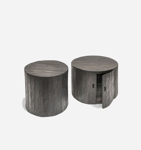 Orly Timeless Minimalist Bohemian Drum Coffee Table