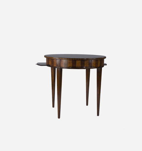 Bennett Artful Traditionalist Bulliotte Curved Center Table