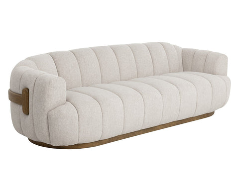 Tadeo Contemporary Curved Arm Standard Sofa