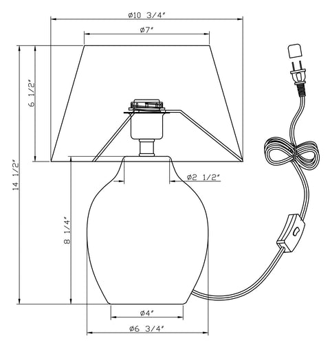 Teddy Modern Minimalist Accent Ambient Drum Table Lamp