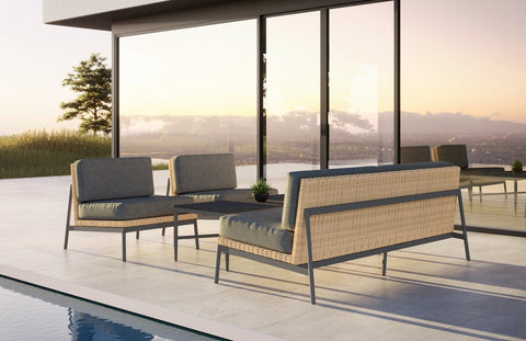 Terra Lawn & Garden Mid Century Accent Chair Outdoor Furniture