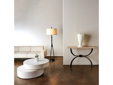 Studio A Teton Bronze Curved Entryway Console