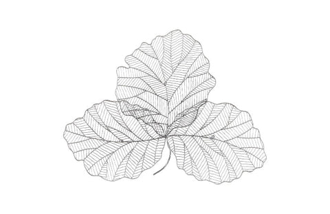 Tri Leaf Wall Art Free Form Organic Wall Sculpture
