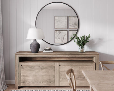 Theo Accent Rustic Drum Table Lamp