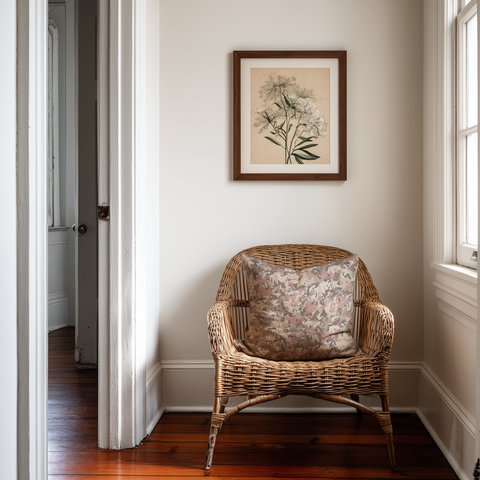 Thicket Throw Pillow in Rouge