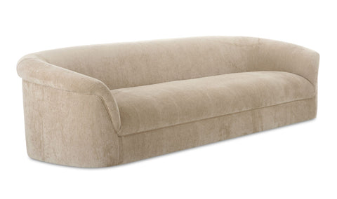 Thora Artful Traditionalist Curved Velvet Sofa