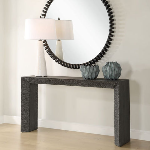 Timeless Minimalist Organic Rectangle Entryway Console
