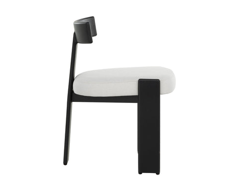 Timeless Minimalist Modern Upholstered Dining Side Chair