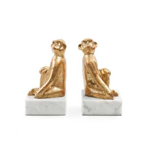 Decorating Essentials Contemporary Gold Leaf Bookend Set