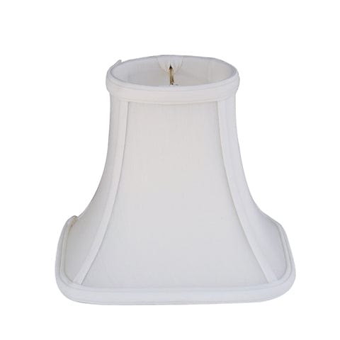 Top Ring Bottom Square Anna Rayon Lamp Shade - Off White