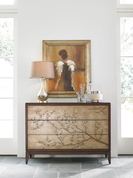 Quiet Luxury Floral Painted Accent Chest