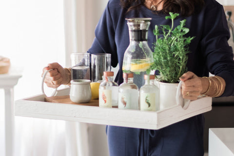 etúHOME Modern Rustic Gift Serving Tray