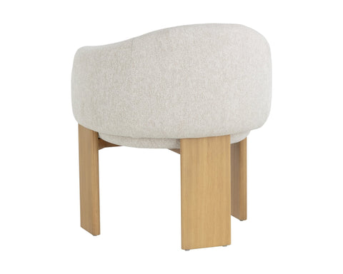 Timeless Minimalist Modern Barrel Upholstered Armchair