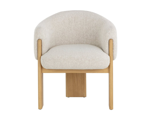 Timeless Minimalist Modern Barrel Upholstered Armchair