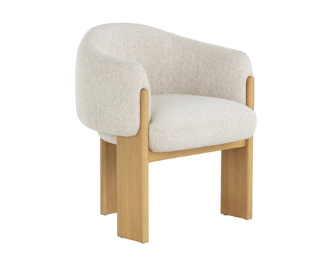 Timeless Minimalist Modern Barrel Upholstered Armchair