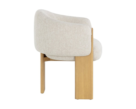 Timeless Minimalist Modern Barrel Upholstered Armchair