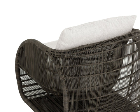 Modern Outdoor Living & Garden Barrel Lounge Chair