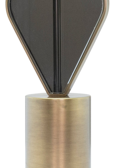 Tyler Column Art Deco Accent Table Lamp with Crystals