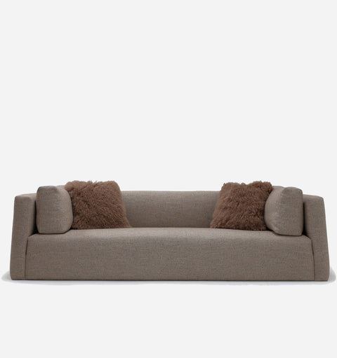 Timeless Minimalist Contemporary Upholstered Bench Seat Sofa