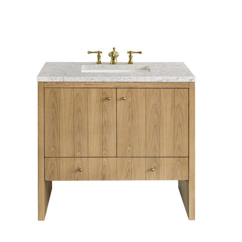 Contemporary Minimalist Vanity Base with Closed Storage